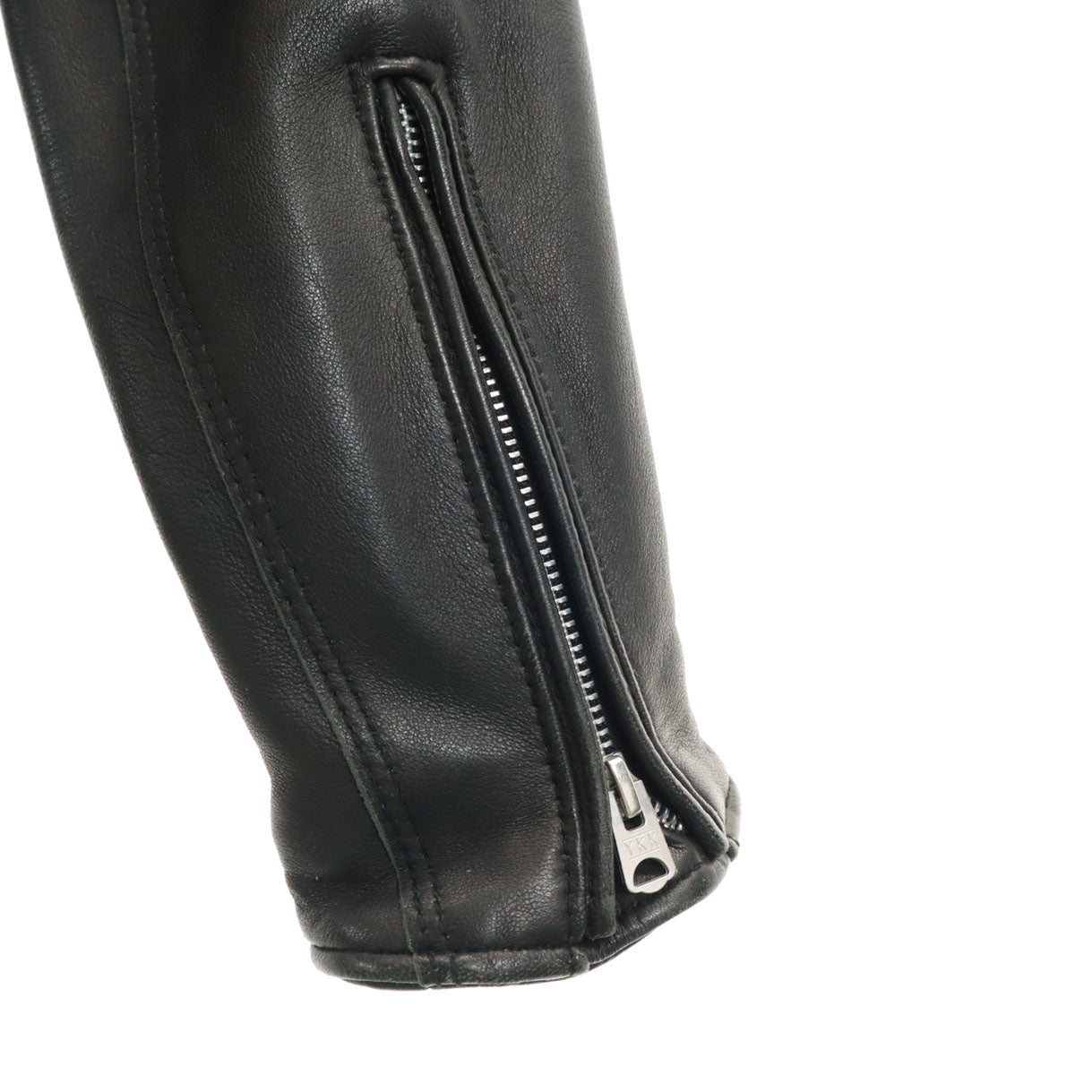 nano universe ナノユニバース 羊革 レザージャケット S ブラック サーモライト中綿 メンズ