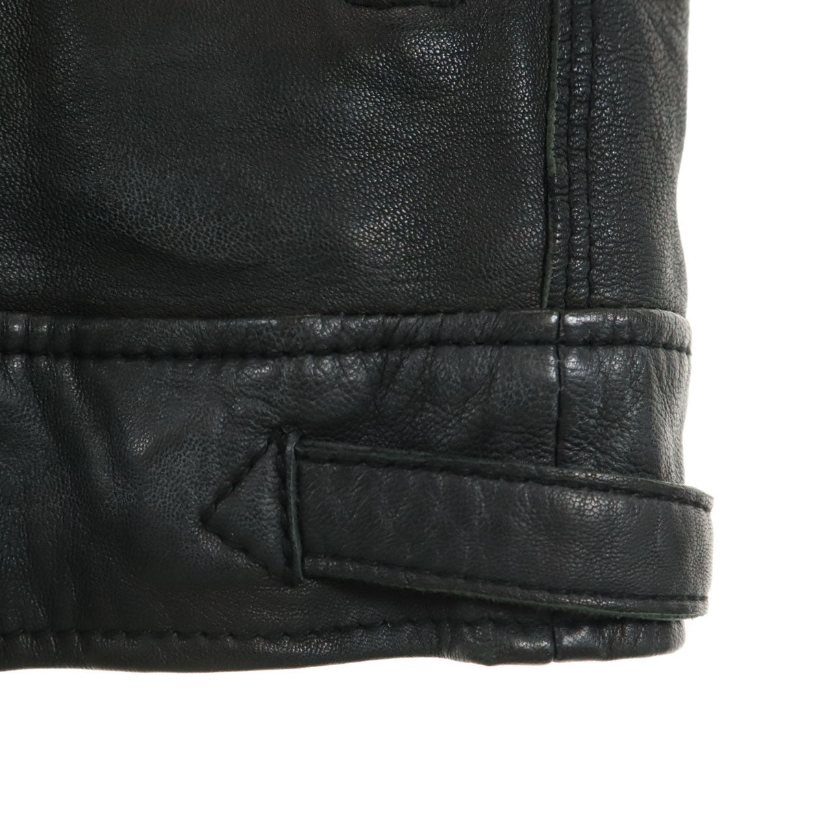 nano universe ナノユニバース 羊革 レザージャケット S ブラック サーモライト中綿 メンズ