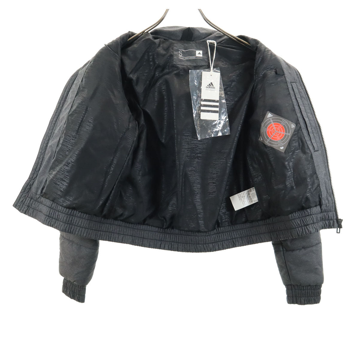 未使用 adidas アディダス 中綿ジャケット S チャコールグレー レディース
