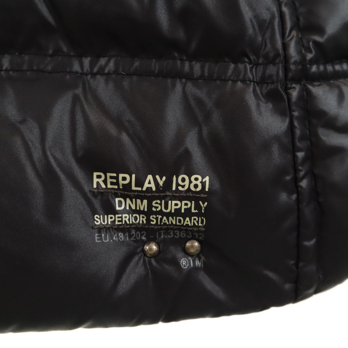 REPLAY リプレイ ダウンジャケット XS ブラック メンズ