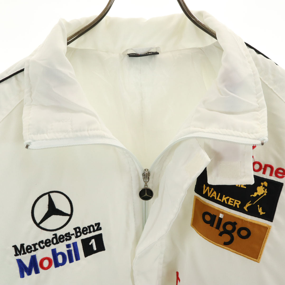 Mercedes-Benz メルセデス ベンツ 企業モノ刺繍 レーシング 中綿ジャケット XXL ホワイト メンズ