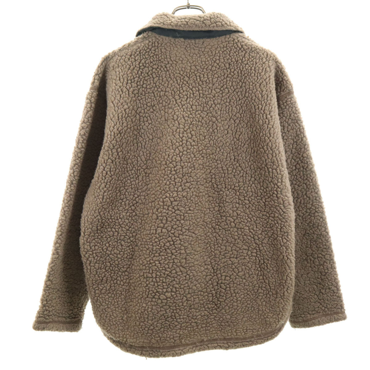 THE NORTH FACE ノースフェイス ROCK SOLID 日本製 ハーフジップ ボアジャケット L ブラウン RA-3005 アウトドア プルオーバー メンズ