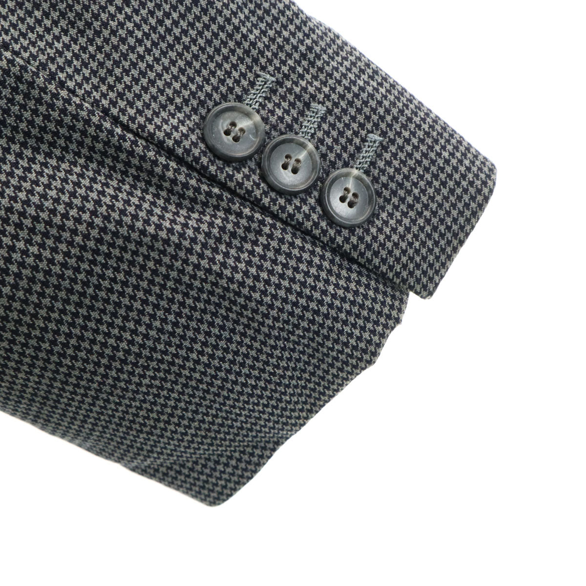 GIVENCHY GENTLEMAN ジバンシィ ジェントルマン 80s 90s オールド ハウンドトゥース柄 テーラードジャケット グレー GINZA MEN'S WEAR 千鳥格子 メンズ