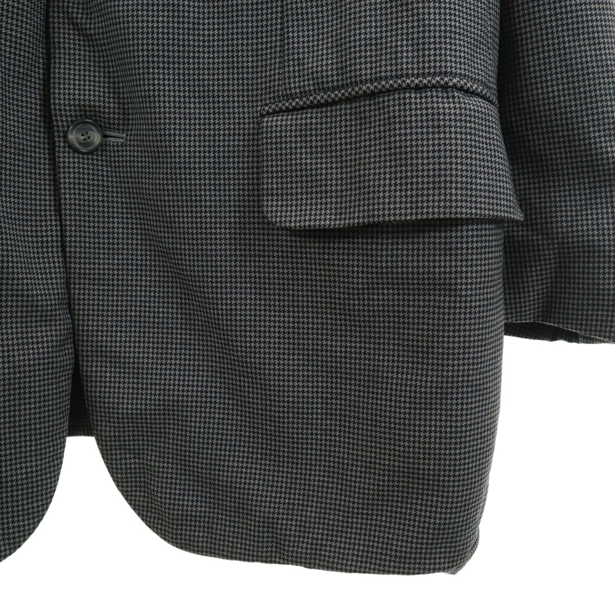 GIVENCHY GENTLEMAN ジバンシィ ジェントルマン 80s 90s オールド ハウンドトゥース柄 テーラードジャケット グレー GINZA MEN'S WEAR 千鳥格子 メンズ