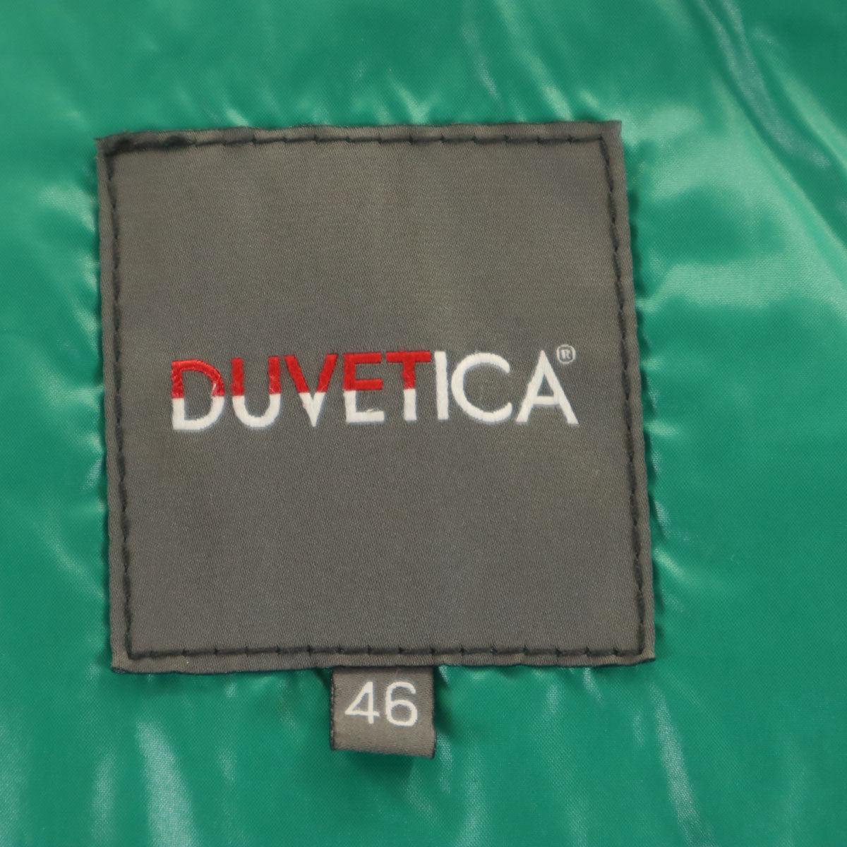DUVETICA デュベティカ SHIPS シップス別注 ブルガリア製 グレンチェック柄 ダウンジャケット 46 グレージュ メンズ