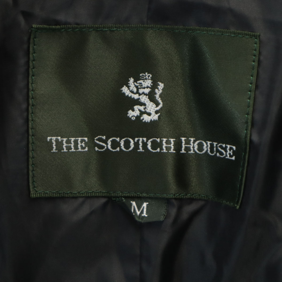 THE SCOTCH HOUSE スコッチハウス 京鴨 ダウンジャケット M チャコールブラック メンズ