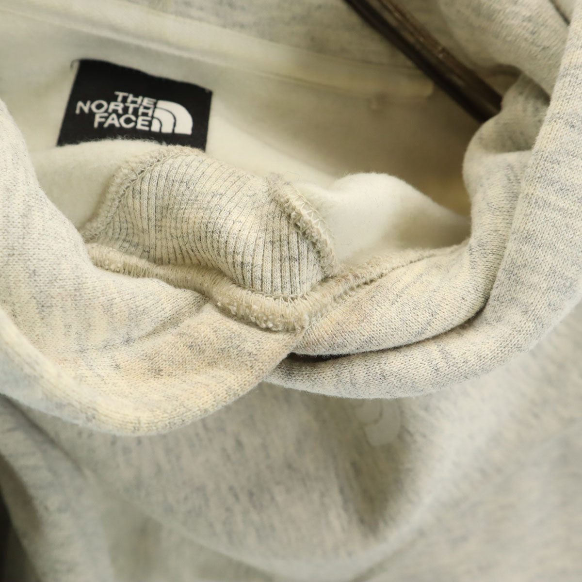 THE NORTH FACE ノースフェイス スクエアロゴ 長袖 スウェットパーカー S グレー NT61835 アウトドア 裏起毛 メンズ