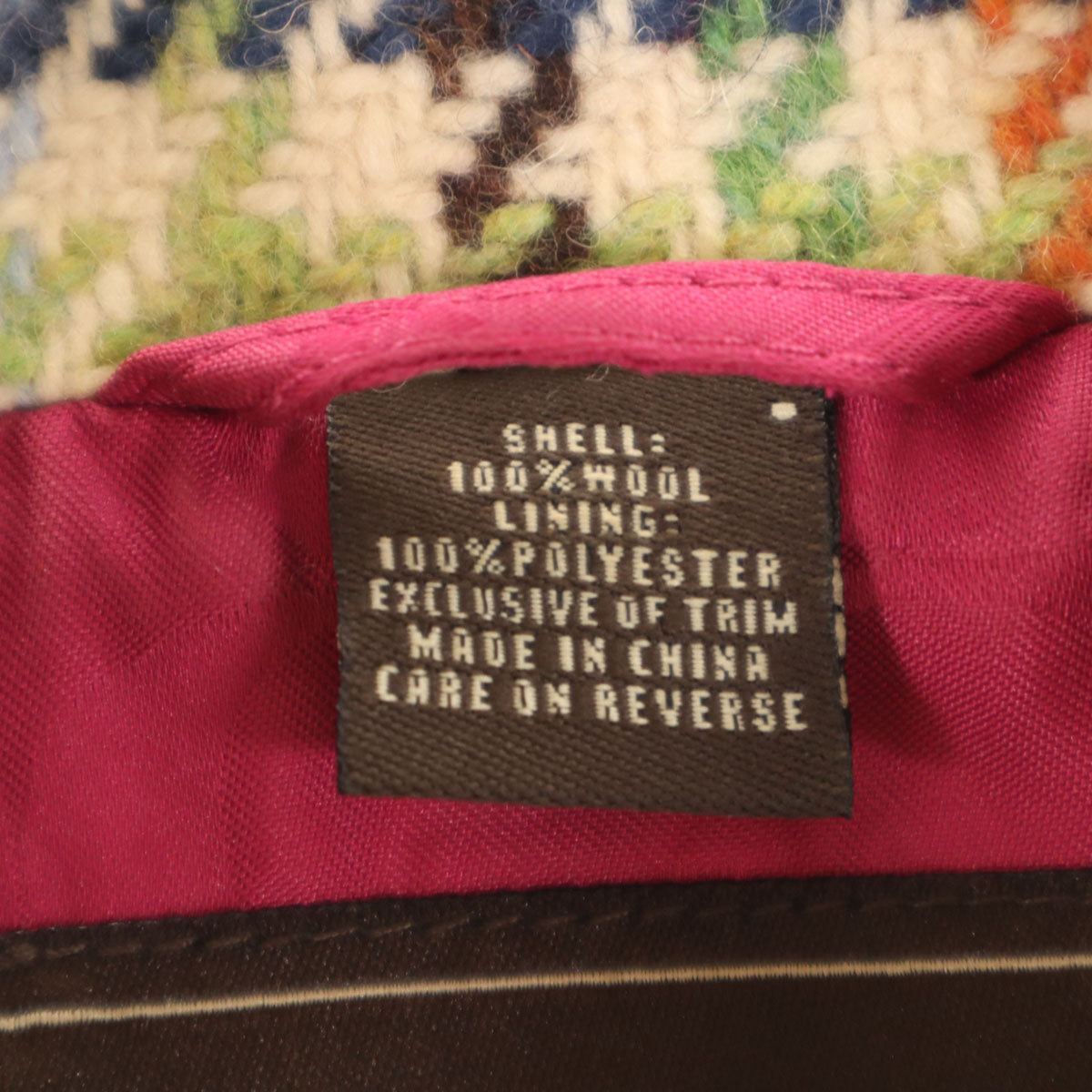 COACH コーチ レザーパイピング チェック柄 ウールコート XS レディース