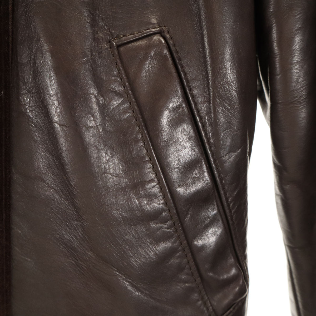 DSQUARED2 ディースクエアード イタリア製 レザー切り替え 襟ムートン コーデュロイジャケット 44 ブラウン レディース