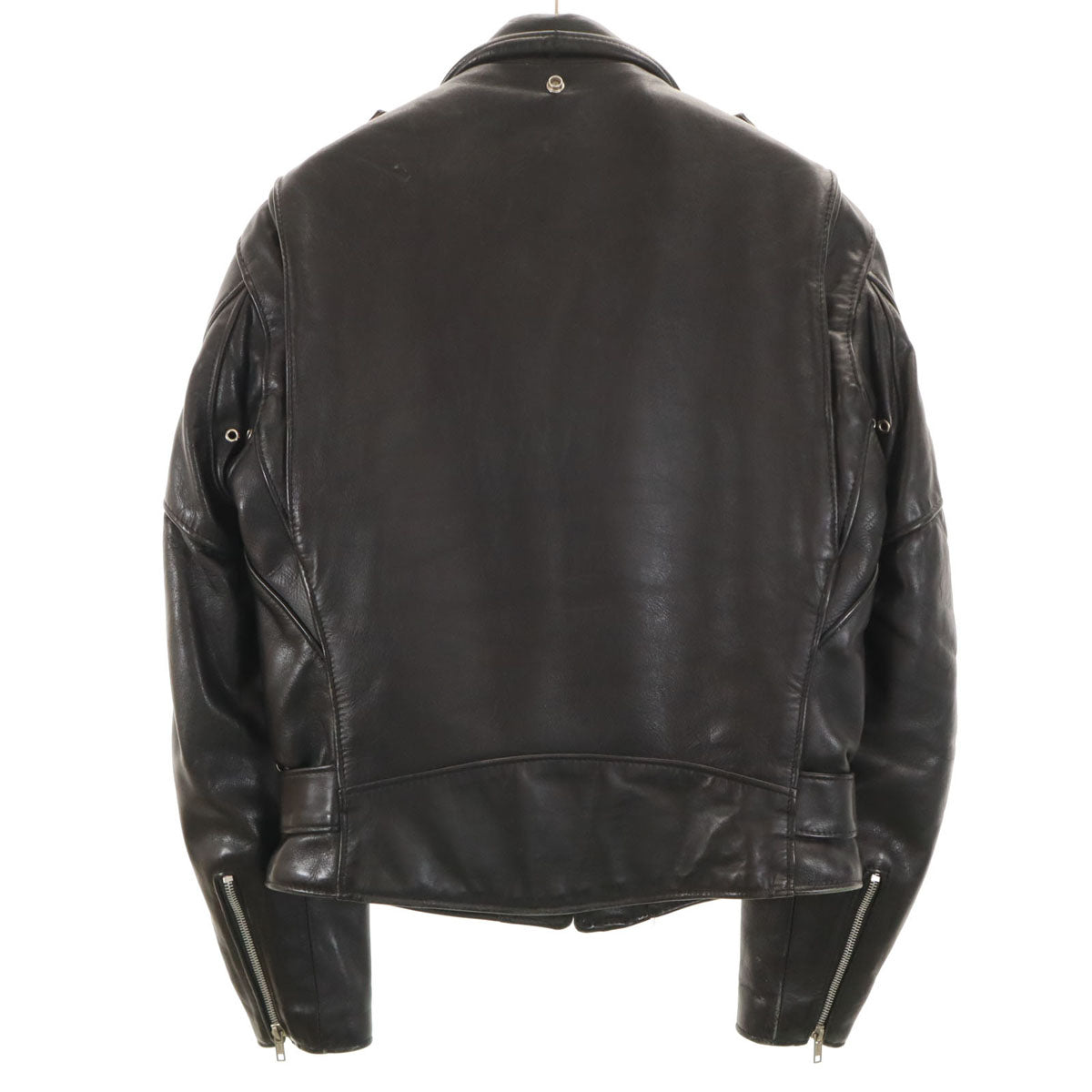 schott ショット 80s 618 ヴィンテージ USA製 IDEALジップ ダブルライダースジャケット 36 ブラック メンズ