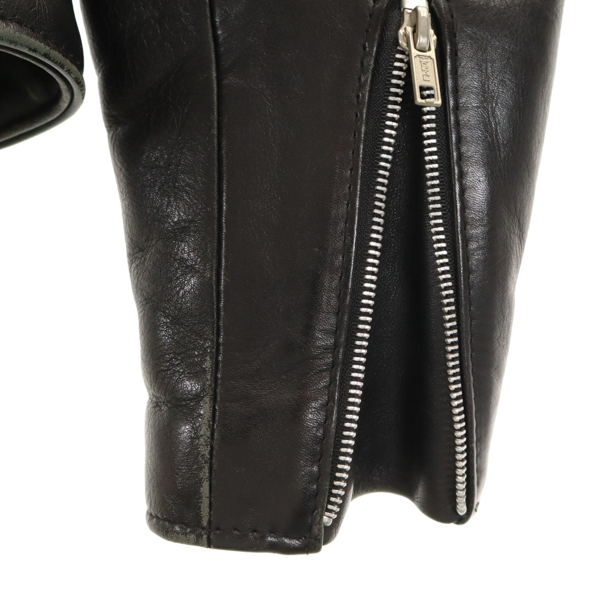 schott ショット 80s 618 ヴィンテージ USA製 IDEALジップ ダブルライダースジャケット 36 ブラック メンズ