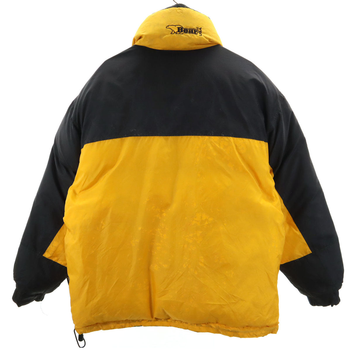 Bear ベアー リバーシブル ダウンジャケット S イエロー メンズ