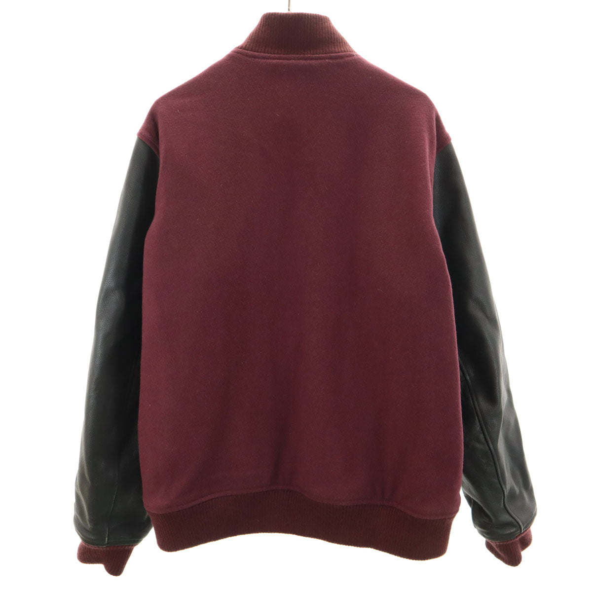 Columbia コロンビア 牛革レザー切替 スタジャン L ボルドー アウトドア 中綿 メンズ