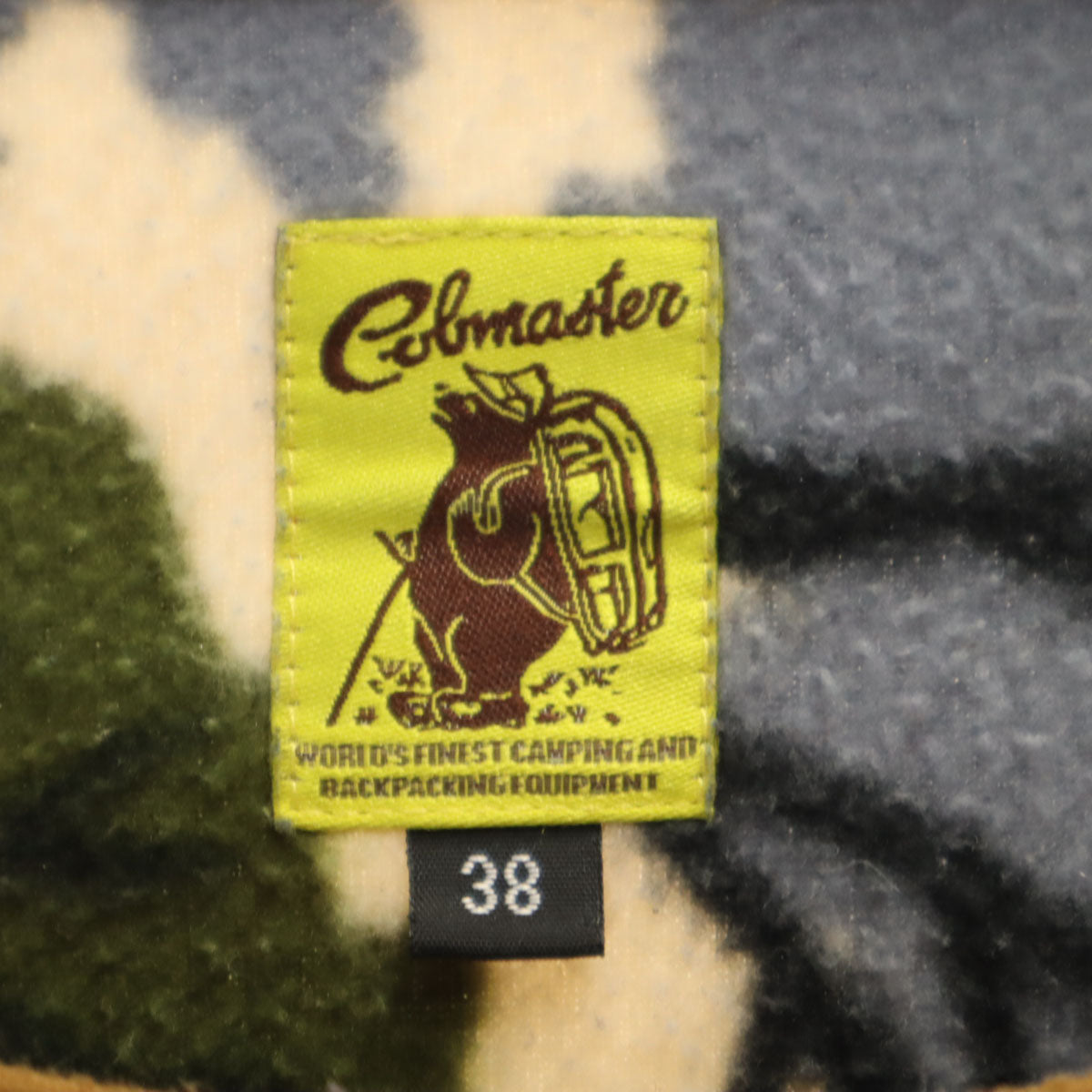 Cobmaster コブマスター 総柄 フリース トレーナー 38 ブラウン メンズ