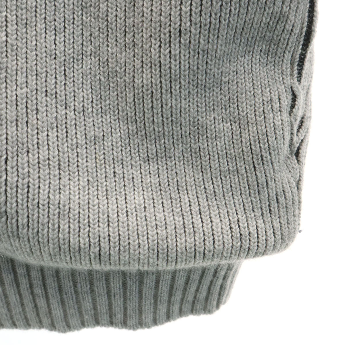 LANVIN SPORT ランバンスポール バックロゴ ニットジャケット 40 グレー メンズ