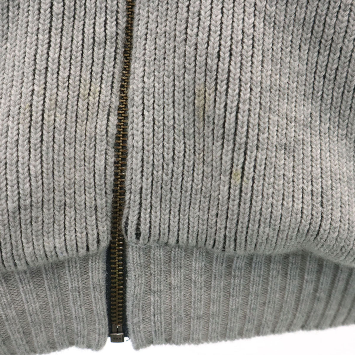 LANVIN SPORT ランバンスポール バックロゴ ニットジャケット 40 グレー メンズ