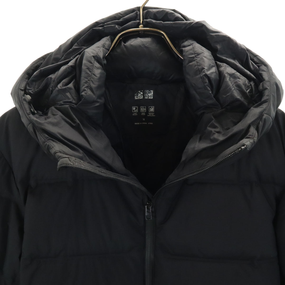 UNIQLO ユニクロ シームレス ダウンパーカー M ブラック メンズ