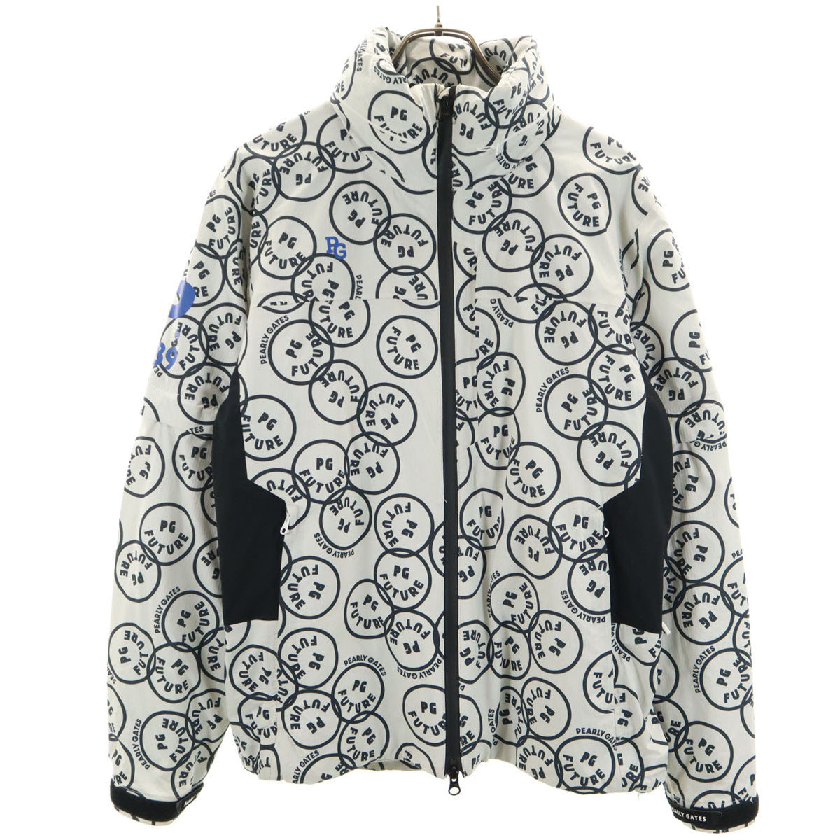 PEARLY GATES パーリーゲイツ 総柄 ゴルフ 4WAY ジャケット 4 ホワイト