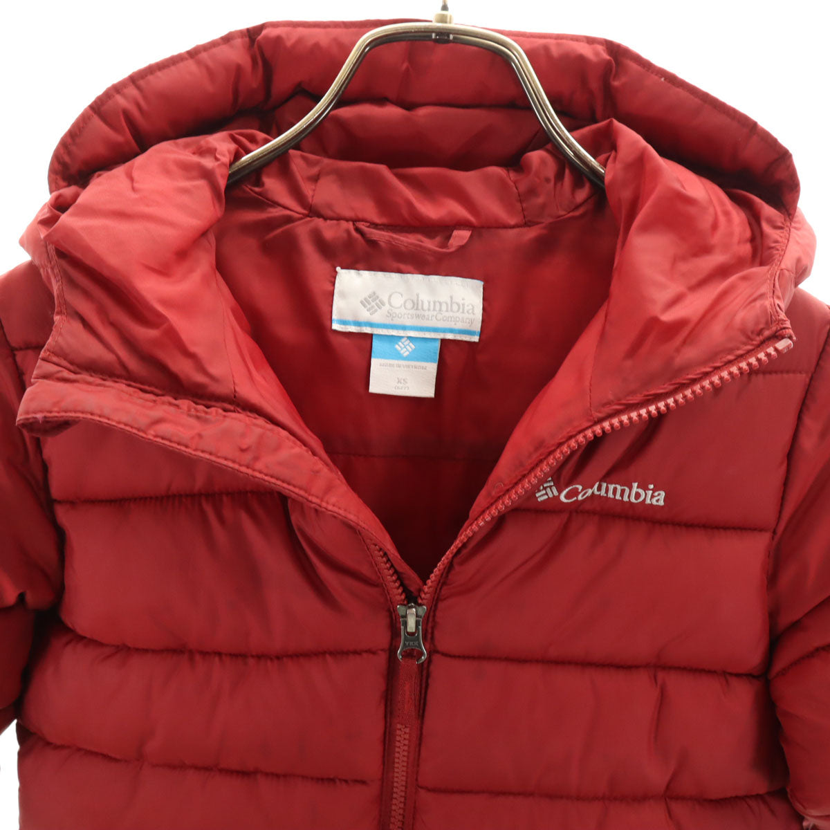 Columbia コロンビア ビッグパフ ジャケット XS 6-7 レッド系 アウトドア 中綿 キッズ
