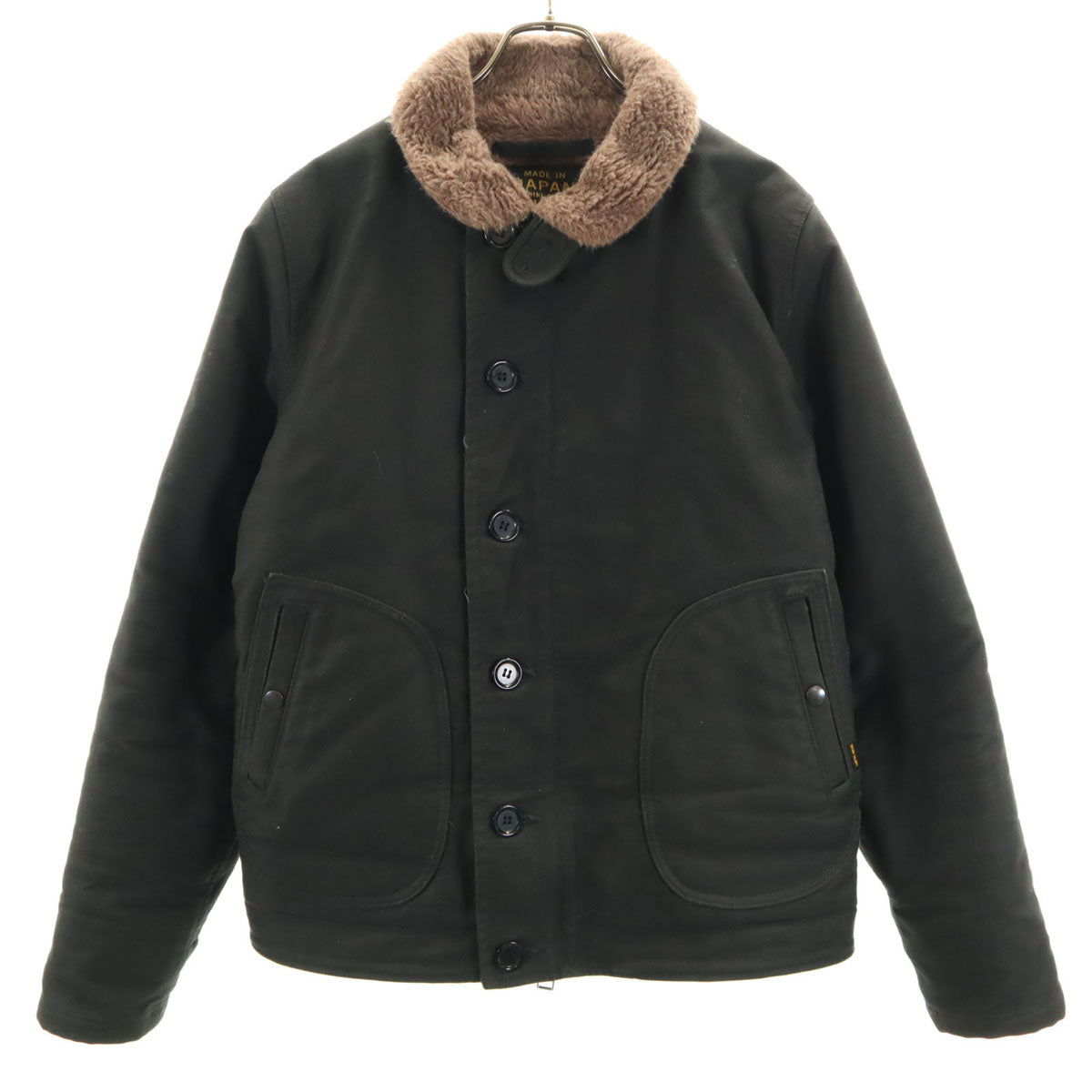 IRON HEART アイアンハート 日本製 N-1 デッキ ジャケット L ブラック系 メンズ