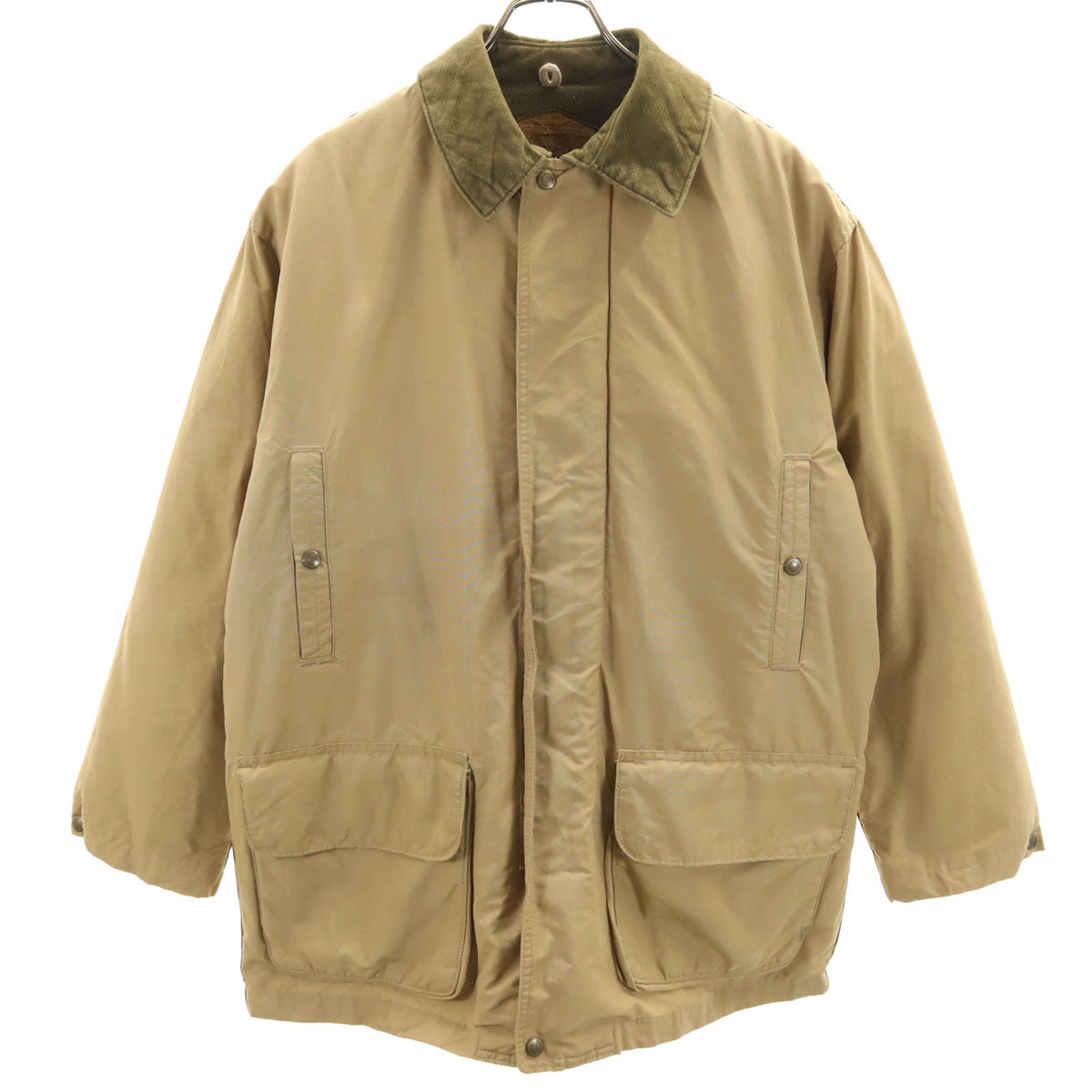 WOOLRICH ウールリッチ 90s USA製 オールド 襟コーデュロイ コート M ベージュ メンズ