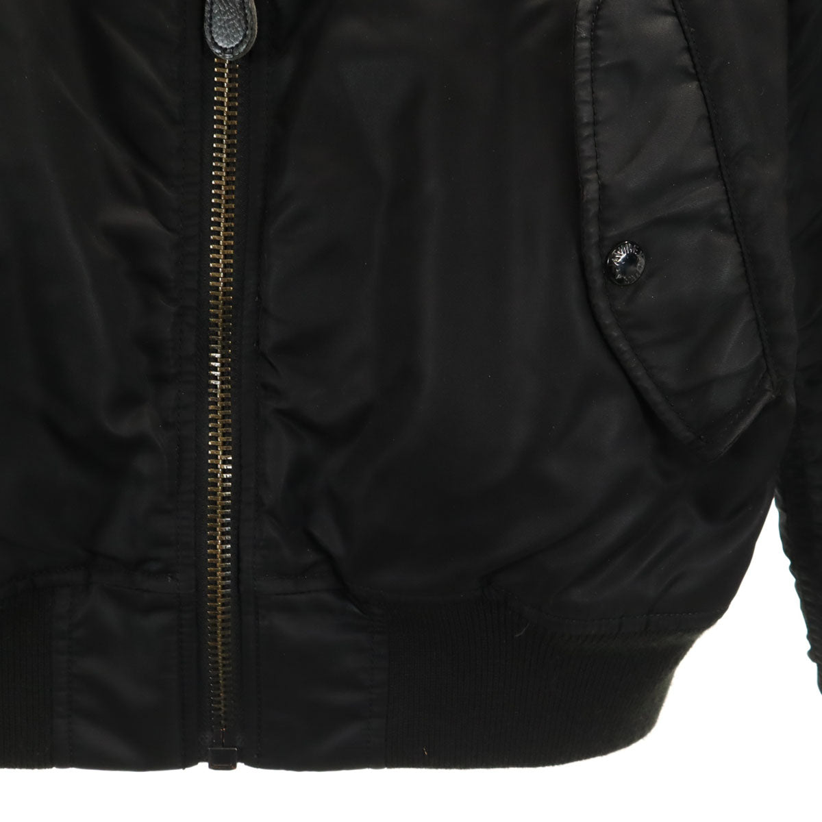 AVIREX アヴィレックス バック アーチロゴ MA-1 フライトジャケット ブラック 中綿 ミリタリー レディース