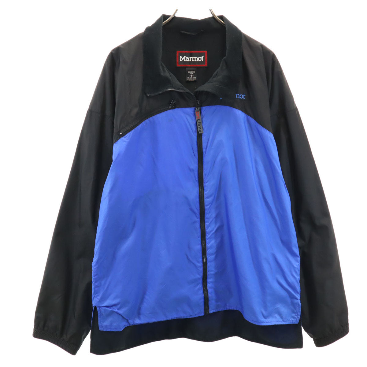 MARMOT マーモット ナイロンジャケット L ブルー アウトドア 裏トリコット メンズ