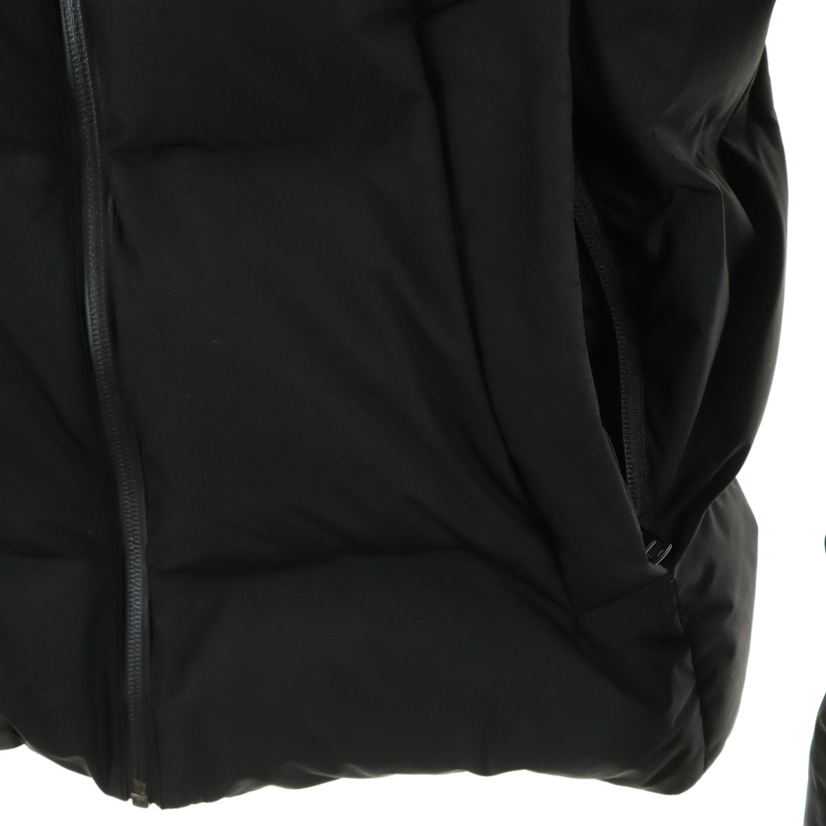 UNIQLO ユニクロ シームレス ダウンパーカー M ブラック 3Dカット メンズ