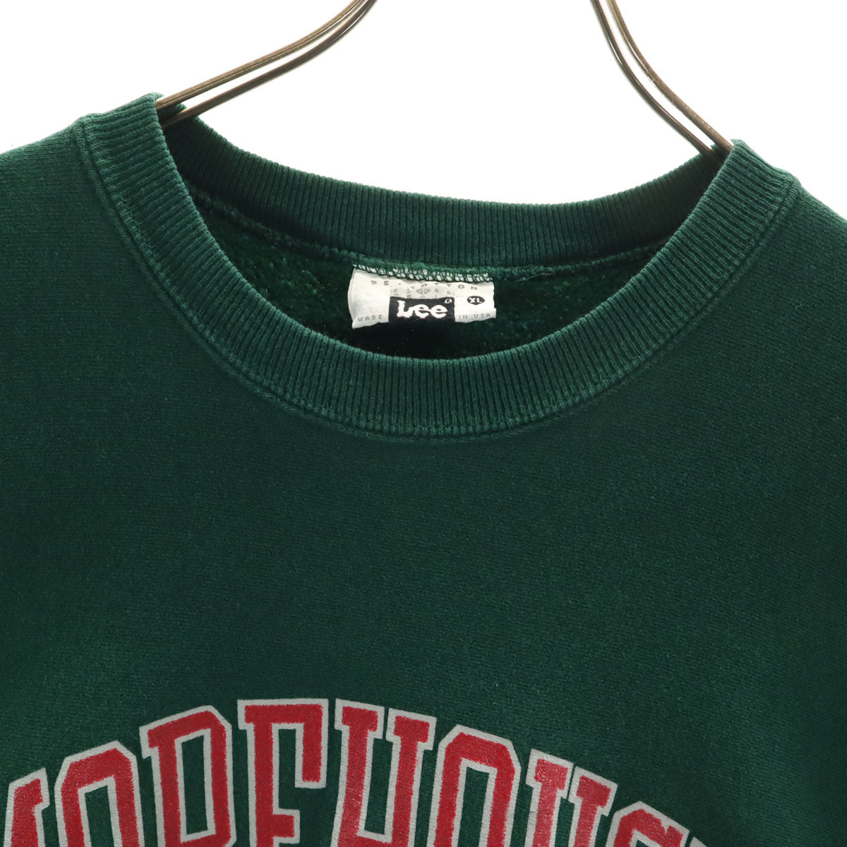 Lee リー 90s USA製 オールド 長袖 スウェット トレーナー XL グリーン メンズ