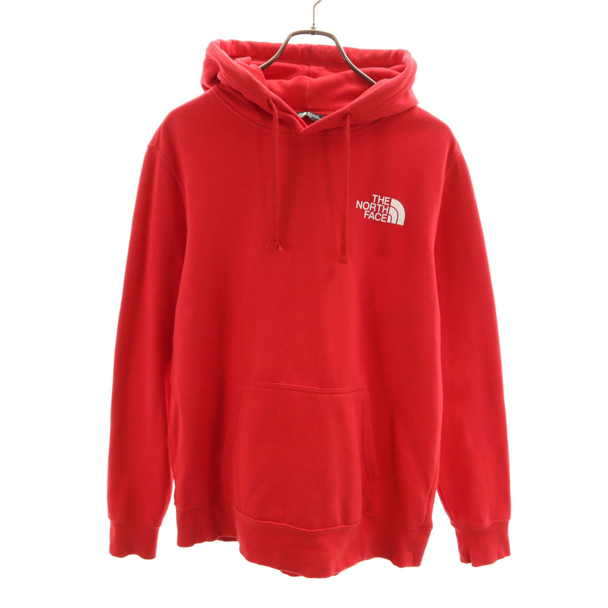 THE NORTH FACE ノースフェイス バックスクエアロゴ 長袖 スウェットパーカー M レッド A3FRE アウトドア メンズ