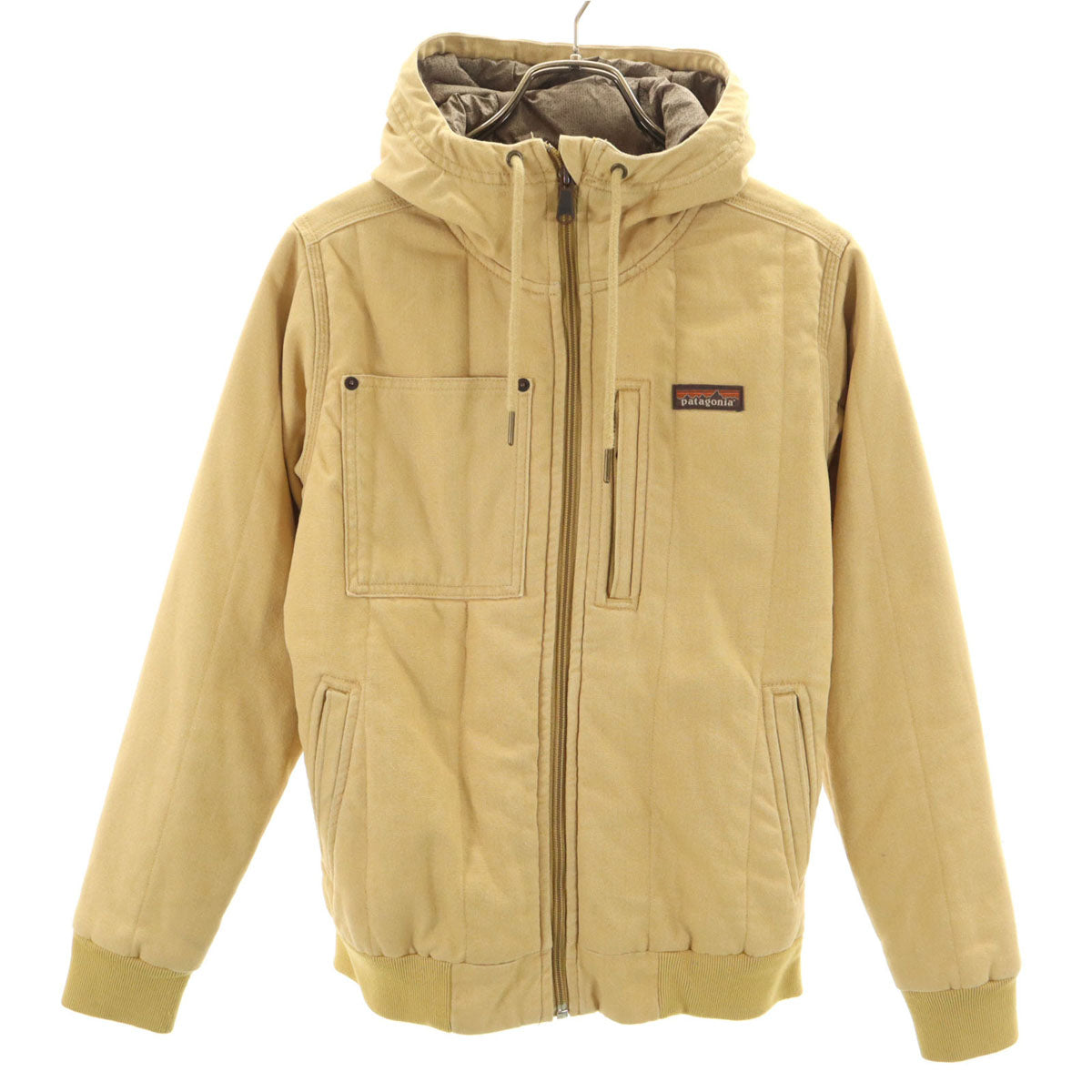patagonia パタゴニア ヘンプキャンバス ボンバーフーディ ジャケット XS ベージュ 26685FA21 アウトドア レディース