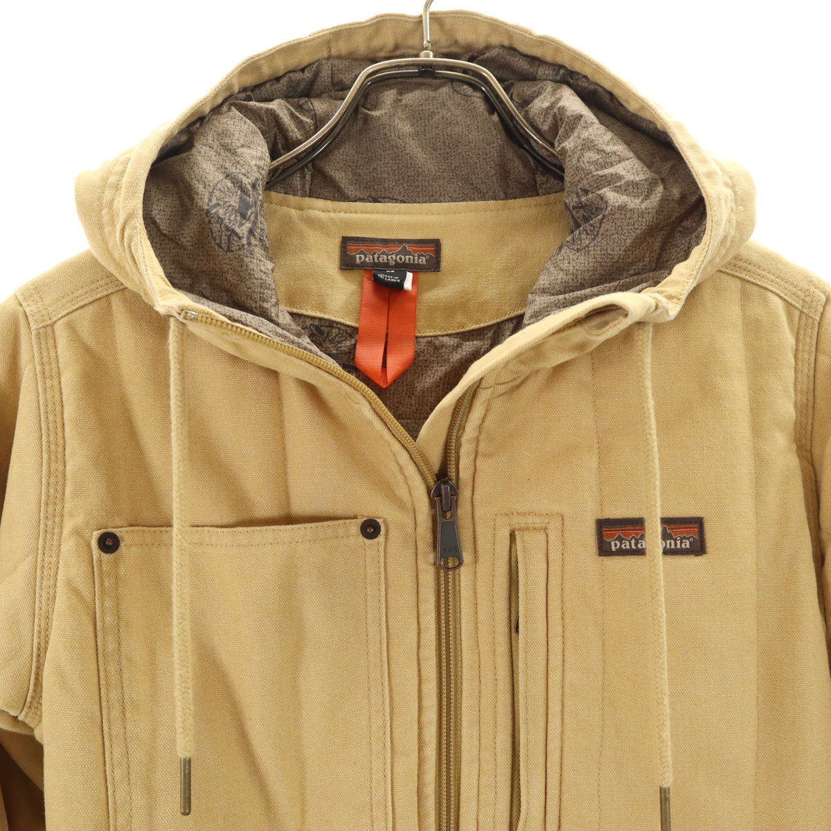 patagonia パタゴニア ヘンプキャンバス ボンバーフーディ ジャケット XS ベージュ 26685FA21 アウトドア レディース