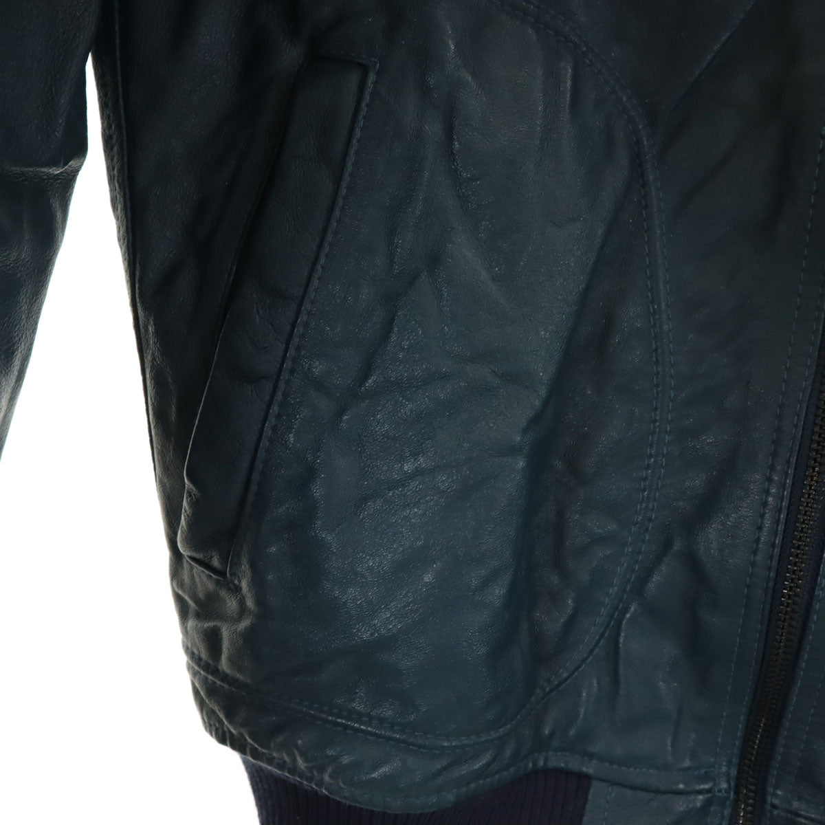 HG エイチジー レザージャケット M ネイビー ヒステリックグラマー メンズ