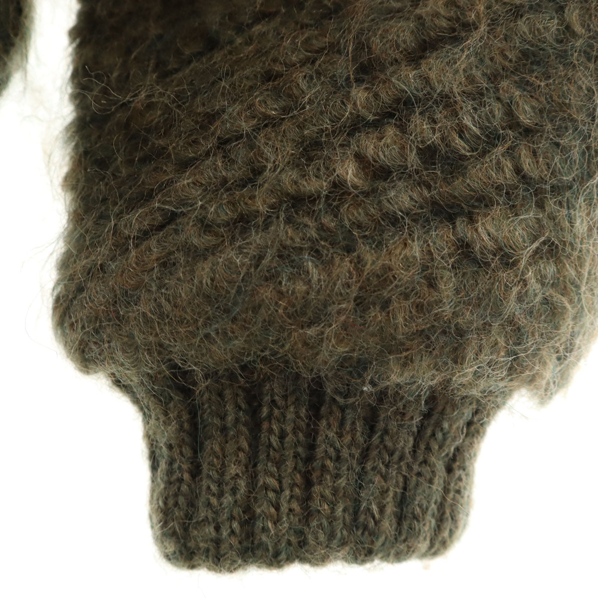 Burberrys バーバリーズ 90s オールド ニットジャケット 9AB2 オリーブ系 レディース