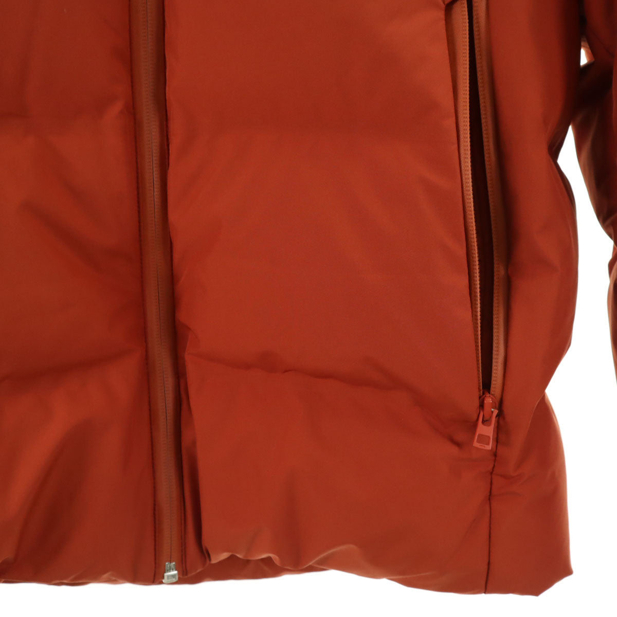 UNIQLO ユニクロ シームレス ダウンパーカー S レンガ色 メンズ