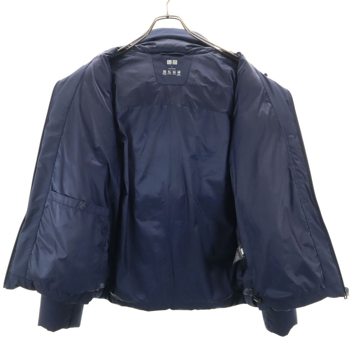 UNIQLO ユニクロ シームレス ダウンパーカー L ネイビー メンズ