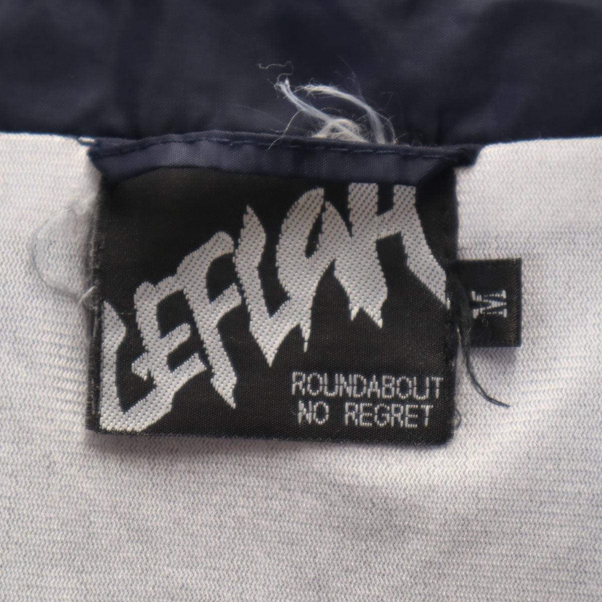 LEFLAH レフラー バックプリント コーチジャケット M ネイビー ドクロ メンズ