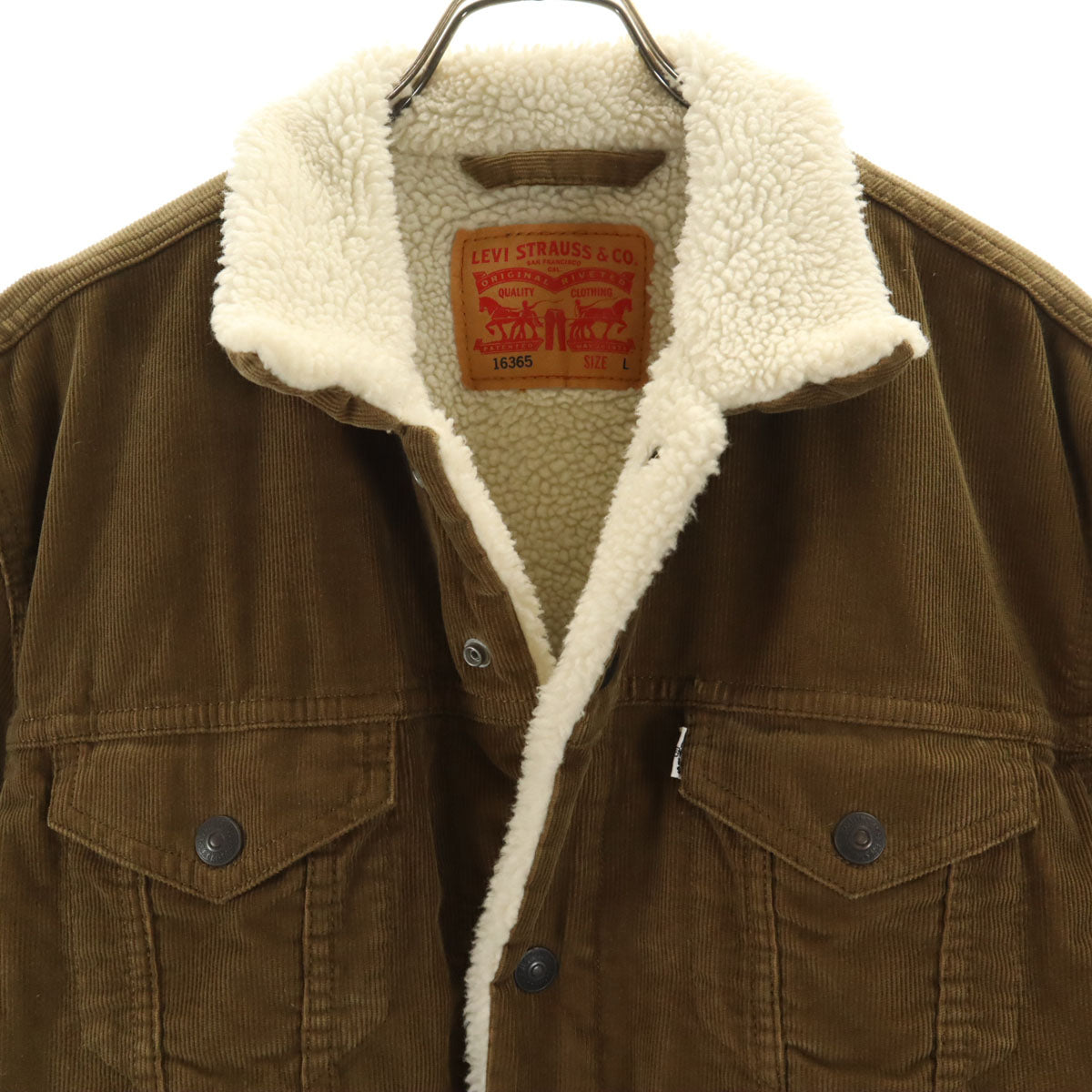 Levi's リーバイス コーデュロイジャケット L ブラウン系 裏ボア メンズ
