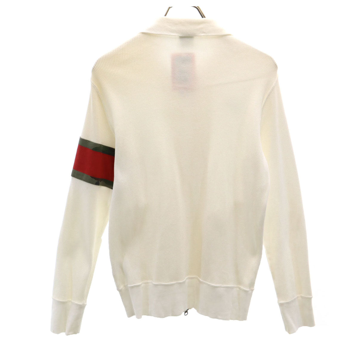 NIKE ナイキ 長袖 ワッフル地 ジップジャケット M 白系 メンズ