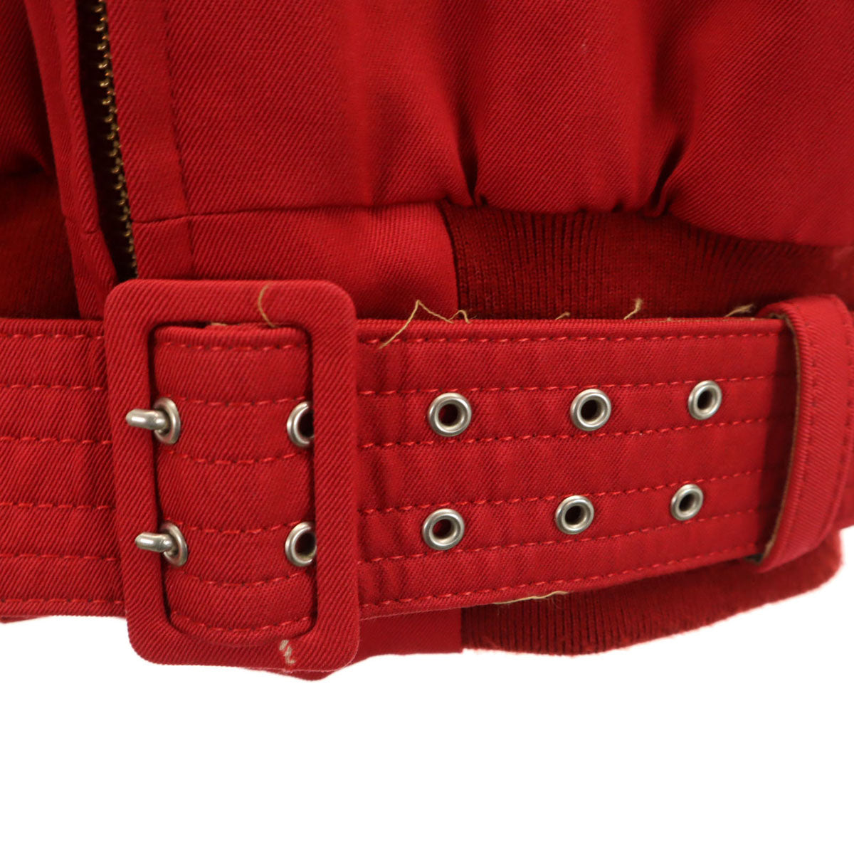 JEAN-PAUL GAULTIER ジャンポールゴルチエ 日本製 ブルゾン 48 レッド 中綿ジャケット レディース