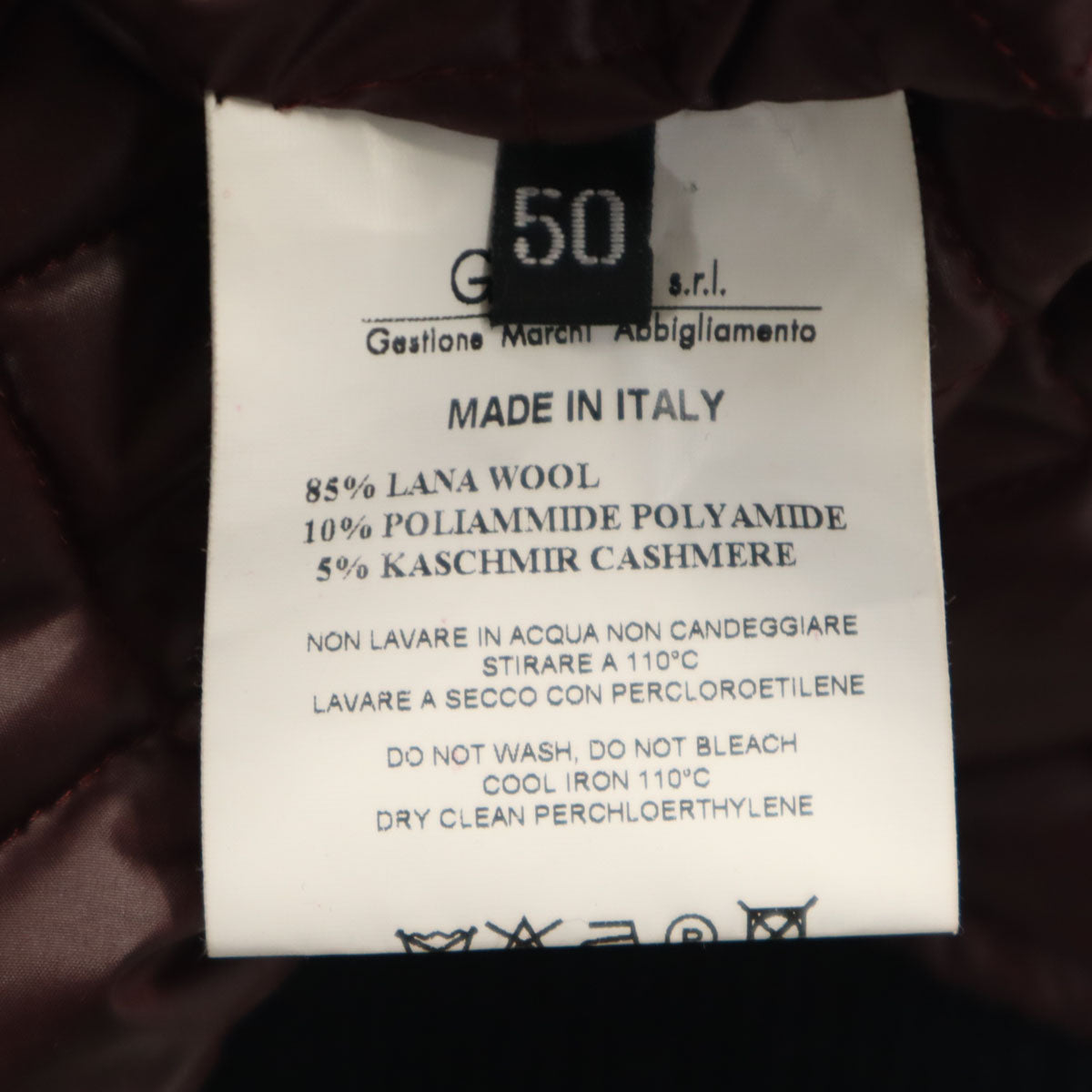 MESSAGERIE メッサジェリエ イタリア製 ハリスツイード生地 スタジャン 50 ネイビー Harris Tweed メンズ