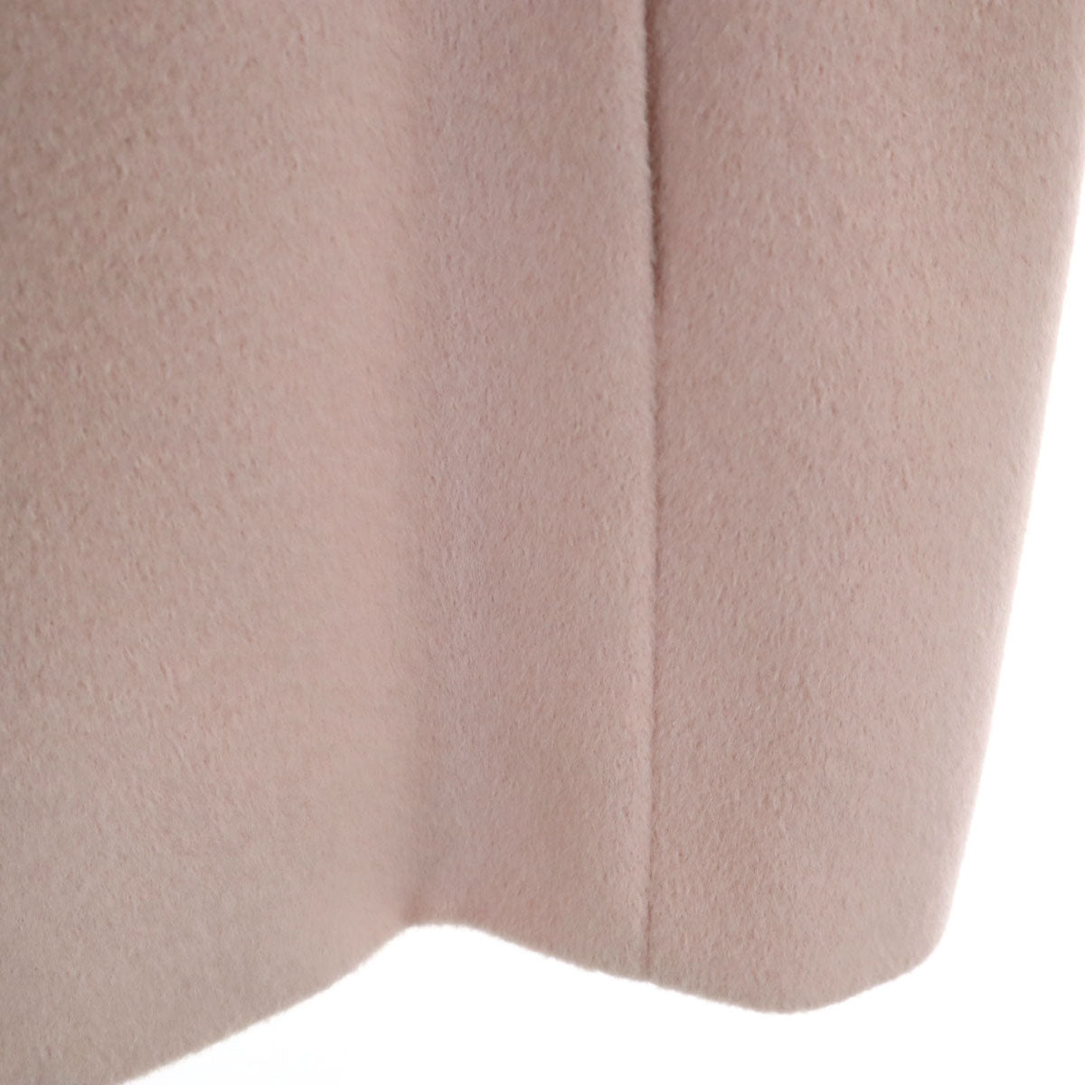 BURBERRY LONDON バーバリーロンドン アンゴラブレンド ウールコート 38 ピンク 三陽商会 ラビットファー付き レディース