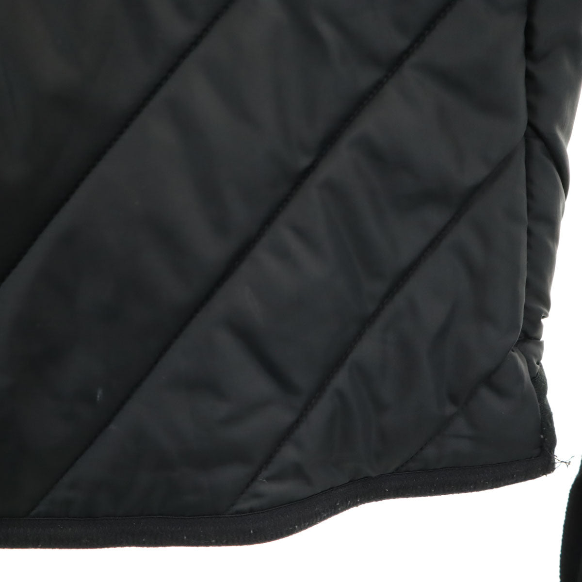 adidas by Stella McCartney アディダスバイステラマッカートニー ニット切替 中綿ジャケット M ブラック レディース