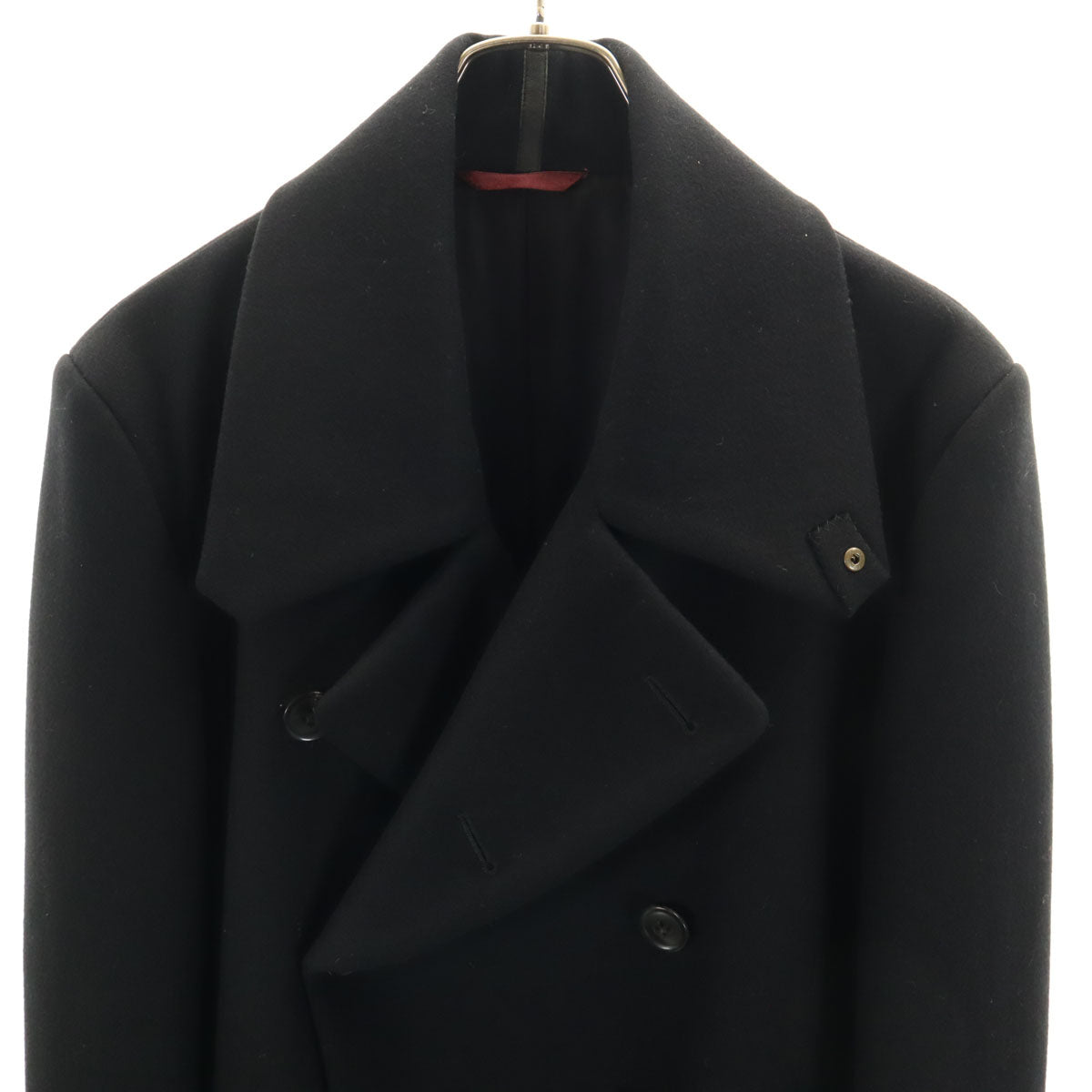 Paul Smith ポールスミス ライトメルトン ピーコート L ブラック Pコート メンズ