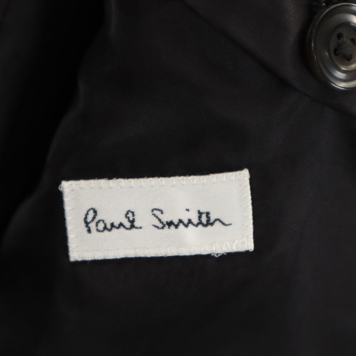 Paul Smith ポールスミス ライトメルトン ピーコート L ブラック Pコート メンズ