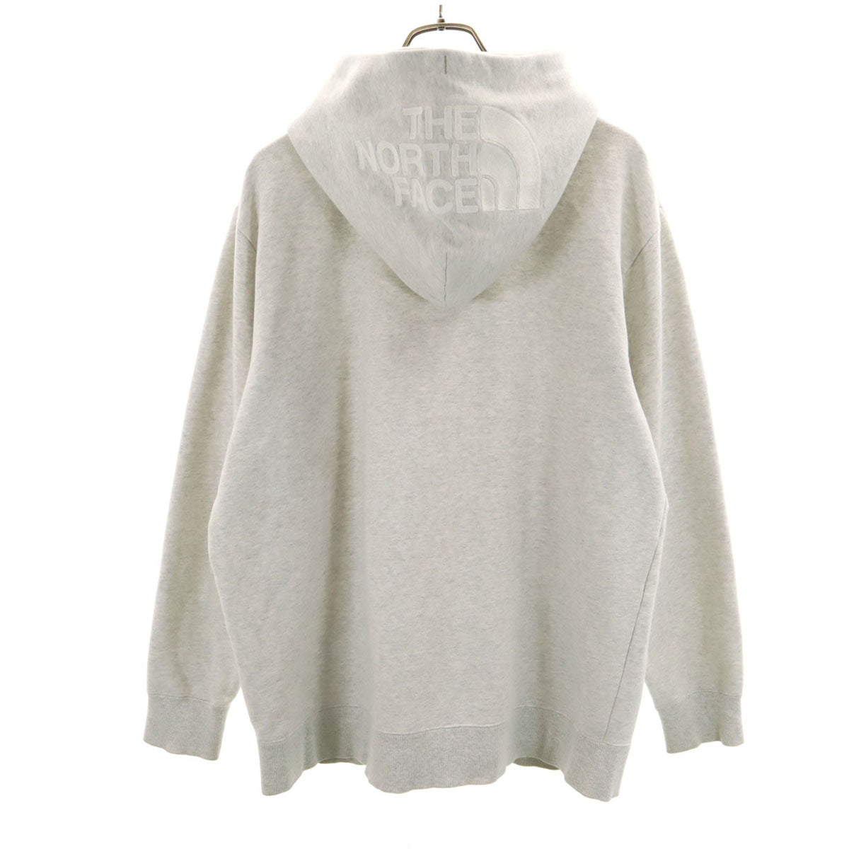 THE NORTH FACE ノースフェイス 長袖 スウェット ジップパーカー XL グレー NT12340 アウトドア 裏起毛 メンズ