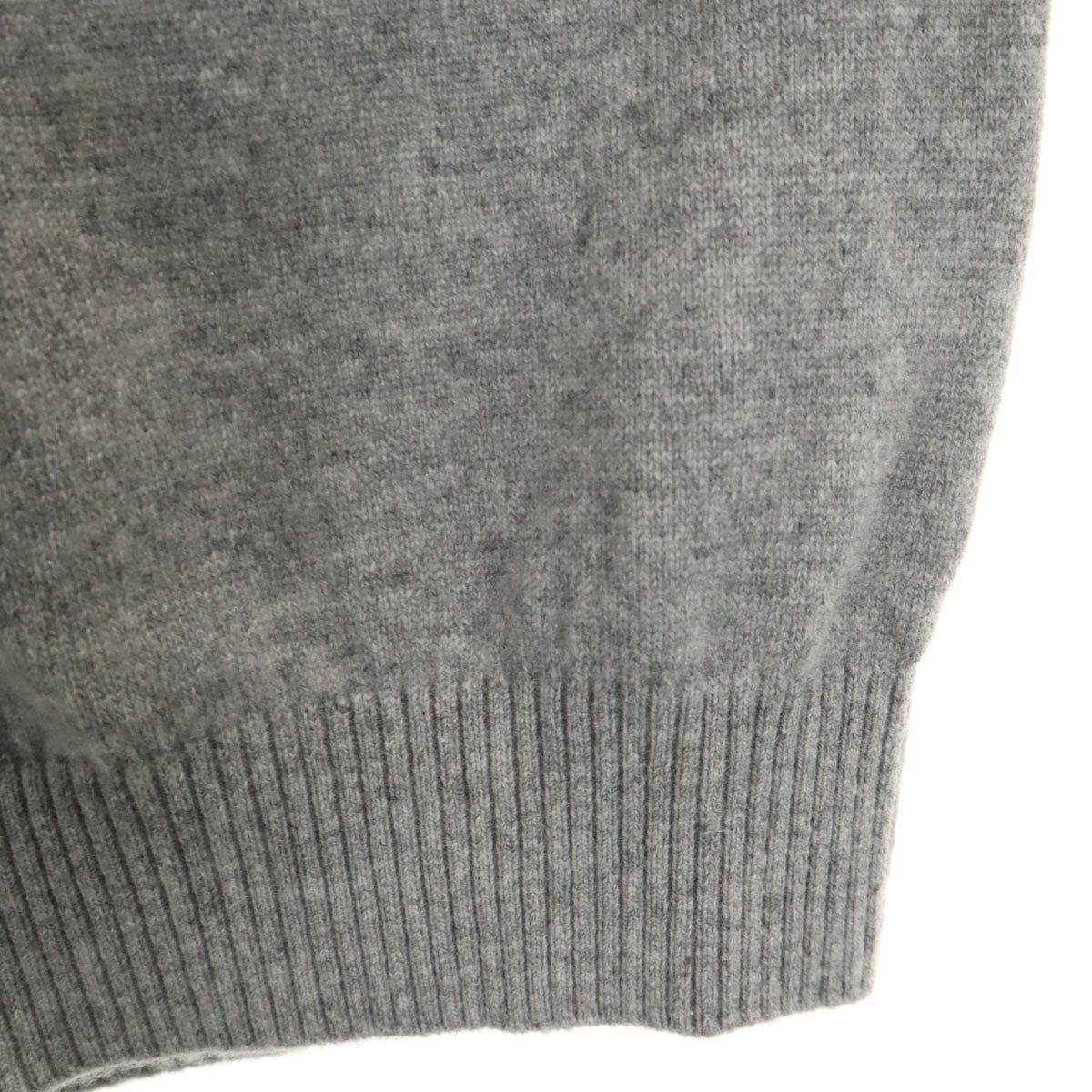 mila schon ミラショーン 日本製 カシミヤ100% 長袖 ニット ジップジャケット 46 グレー メンズ