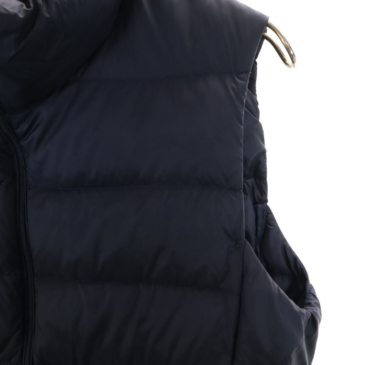 UNIQLO ユニクロ ウルトラライト ダウンベスト L ネイビー 収納袋付き レディース