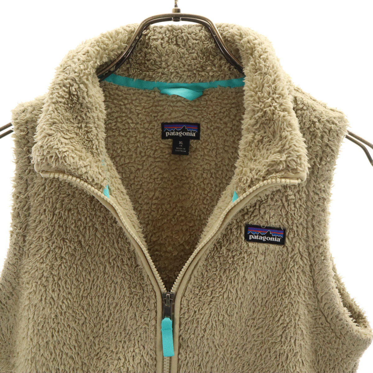 patagonia パタゴニア フリース ベスト XL ベージュ 65490 アウトドア キッズ