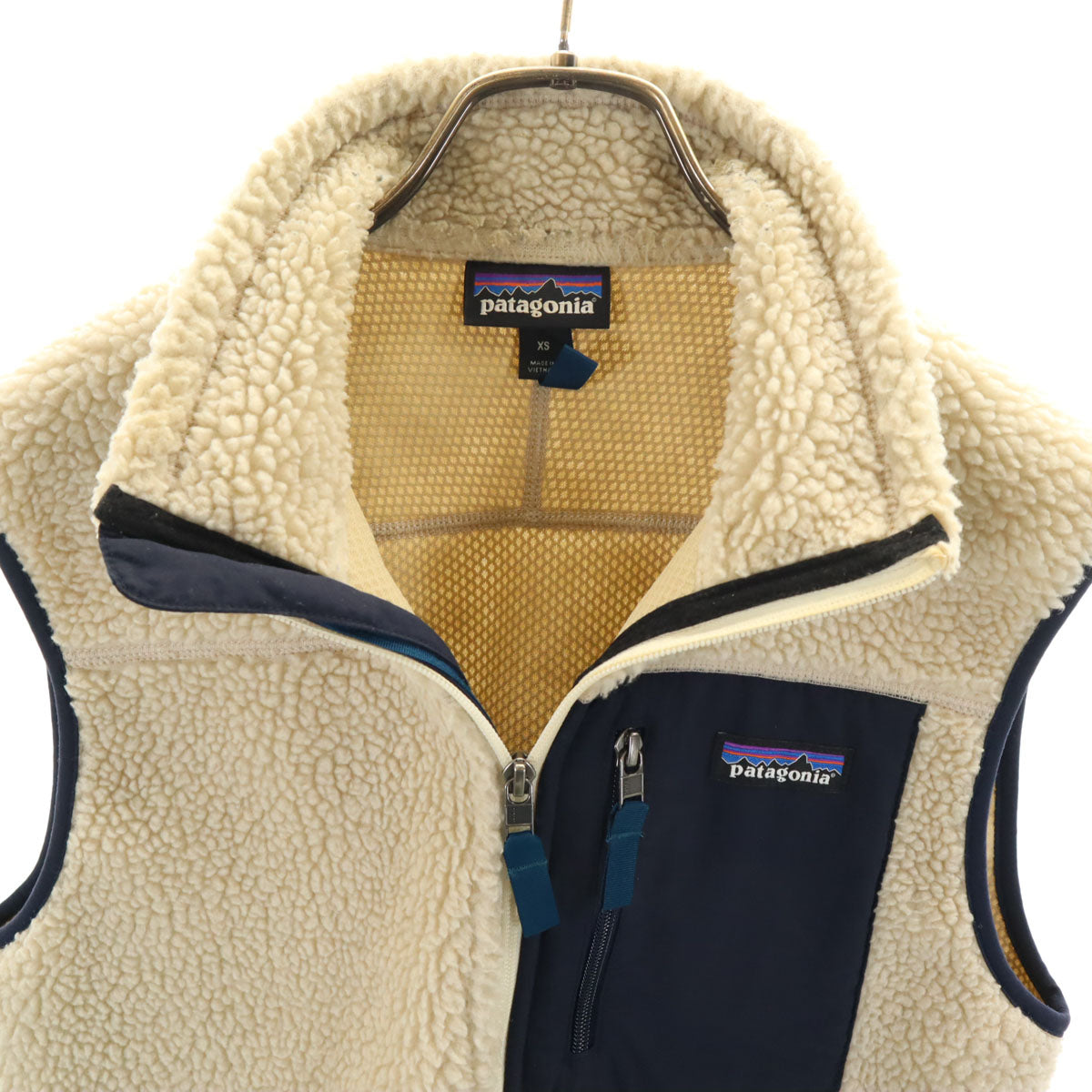 patagonia パタゴニア ボアフリース クラシックレトロX ベスト XS アイボリー 23048FA17 アウトドア メンズ